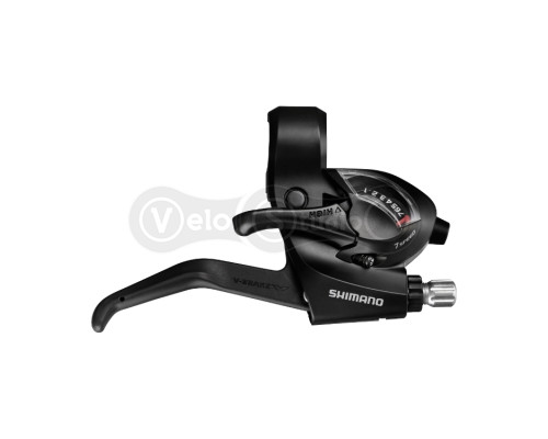 Тормоз ручка/шифтер Shimano ST-EF41 правый 7 скоростей, трос 2400мм, черный OEM