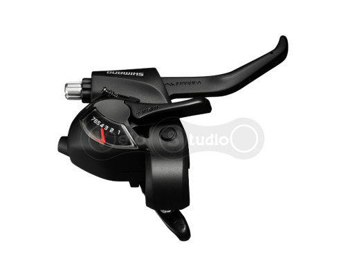 Тормоз ручка/шифтер Shimano ST-EF41 правый 7 скоростей, трос 2400мм, черный OEM