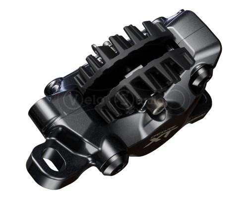 Калипер гидравлических тормозов Shimano BR-M8200 Deore XT, монтаж РМ160мм, колодка G05A-RX полимер