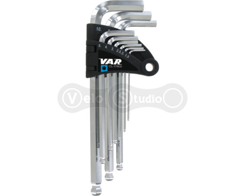 Шестигранники VAR CL-17800 1,5; 2; 2,5; 3; 4; 5; 6; 8 и 10 мм
