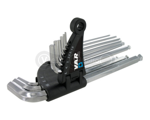 Шестигранники VAR CL-17800 1,5; 2; 2,5; 3; 4; 5; 6; 8 и 10 мм