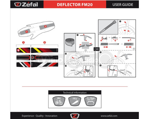 Крыло Zefal DEFLECTOR FM20
