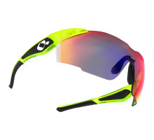 Велоокуляри HQBC QX1 неоновий жовтий/чорний