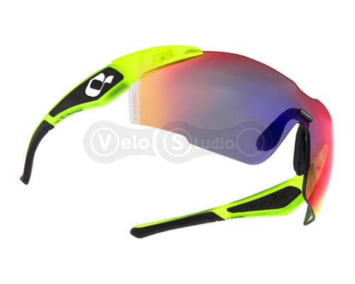 Велоокуляри HQBC QX1 неоновий жовтий/чорний