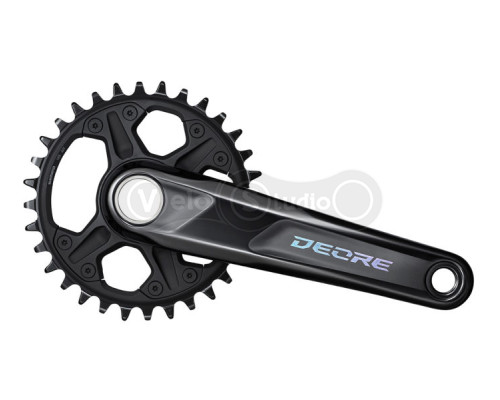Шатуны Shimano FC-M6100-1 DEORE, интегрированная ось, 165мм, 32T, 12 скоростей