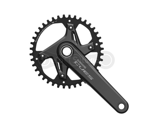 Шатуни Shimano FC-U6030-1, CUES, інтегрована вісь, 170мм, 40T, 9-11 швидкостей