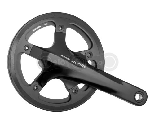 Шатуны Shimano FC-S501 ALFINE, интегрированная ось, 170мм, 42Т, с кареткой