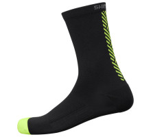 Вело носки Shimano ORIGINAL TALL, чёрные с жёлтым, размер L-XL (45-48)