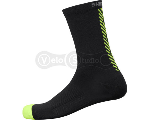 Вело шкарпетки Shimano ORIGINAL TALL, чорні з жовтим, розмір L-XL (45-48)