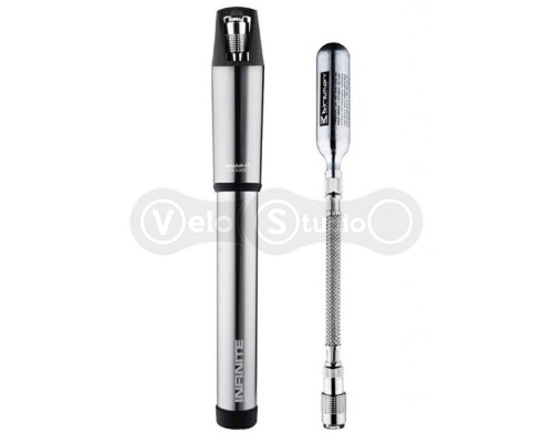 Насос велосипедний Birzman Infinite Apogee ROAD 160 psi SILVER with CO2