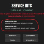 Как подобрать ремкомплект (сервисный набор) для вилки Rock Shox?