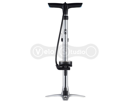 Насос для підлоги Crankbrothers STERLING, з манометром, presta/schrader, 160 psi, сріблястий