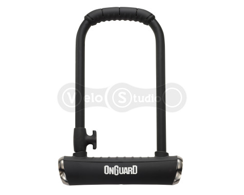 Замок U-подібний Onguard Pitbull STD, розмір скоби 115 x 230мм, товщина 14мм. 4 ключі + 1 з підсвічуванням, чорний