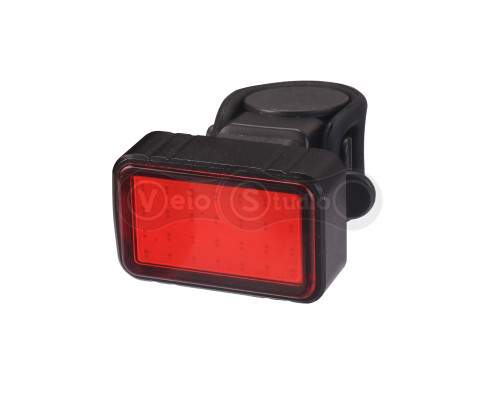 Мигалка задня Green Cycle GLT-203, з алюмінієвою рамкою, COB LED, 30 Люмен; 6 режимів