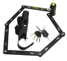 Замок складной Onguard REVOLVER Link Plate X4P 112см, 4 ключа + 1 с подсветкой