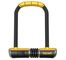 Замок U-образный Onguard BULLDOG COMBO STD размер скобы 115 x 230мм, толщина 13мм, поворотное крепление на раму, кодовый замок на 4 цифры