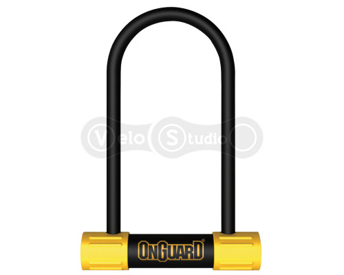 Замок U-подібний Onguard BULLDOG STD розмір скоби 115 x 230мм, товщина 13мм, поворотне кріплення на раму, 4 ключі + 1 з підсвічуванням