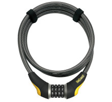 Замок Onguard AKITA, кодовый на 4 цифры, трос 185см х 10мм