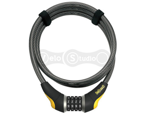 Замок Onguard AKITA, кодовий на 4 цифри, трос 185см х 10мм