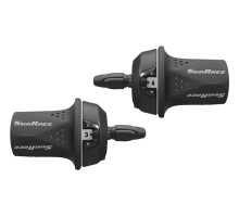 Ручки переключения SUN RACE M21 (чёрные с серым) R6/L3, индексные