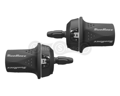 Ручки перемикання SUN RACE M21 (чорні із сірим) R6/L3, індексні