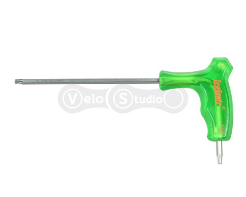 Ключ Ice Toolz 7T20 двухсторонний T-20, зеленый