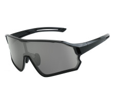 Очки Green Cycle FORCE с зеркальной линзой, черные