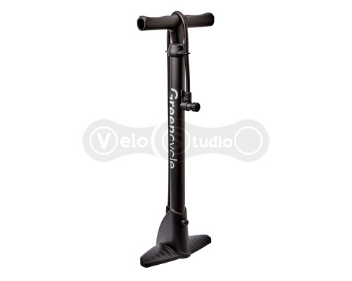 Насос напольный Green Cycle GPF-043 пластиковый, без манометра, presta+schrader, 160psi