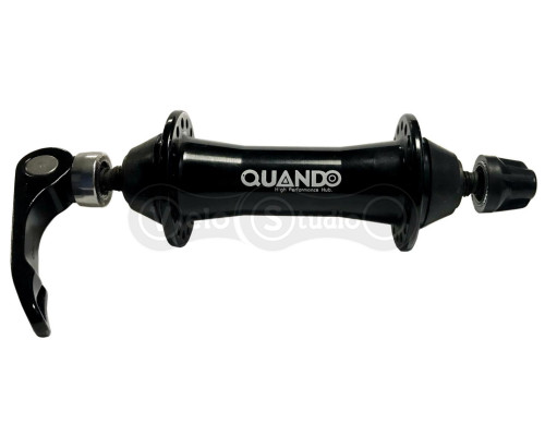 Втулка передняя Quando KT-SH1F 100x9 QR, 36H, под V-brake, черная