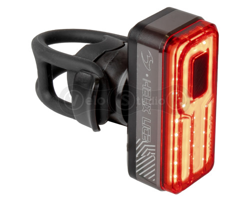 Мигалка задняя Moon Helix Lite 100 люмен встроенный аккум, USB TYPE-C кабель, серая