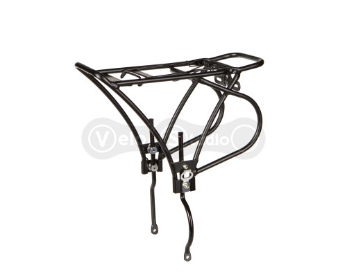 Багажник Green Cycle GCR-431 26-28" алюминиевый, под дисковый тормоз, черный