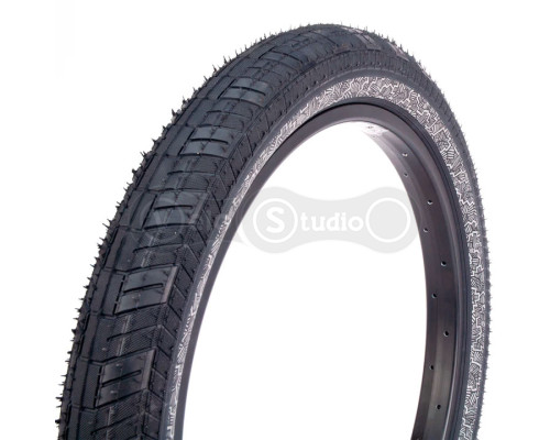 Покрышка 20x2.40 Fiction ALTAS LP, черная с серебристой полосой