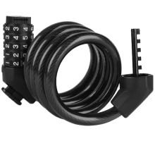 Кодовый замок Green Cycle GLK-130 с тросом 12ммх120см+крепление, черный