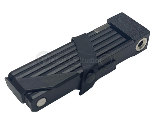 Замок Green Cycle GLK-557 складаний, довжина 100см, розмір 210х45мм, кріплення в комплекті, чорний