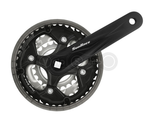 Шатуны SUN RACE FCM500 24/34/42T CG, под квадрат, 175 мм