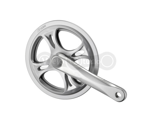 Шатуны PROWHEEL PRO-E48PP, 170mm, 48T, серебристые