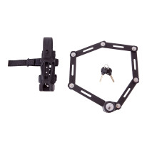 Замок Green Cycle GLK-501 складной, секционный, черный