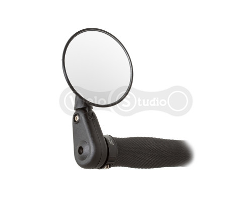 Зеркало Green Cycle GMR-402 в руль с мигалкой