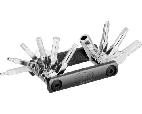 Мультитул Crankbrothers F10+, металлический кейс с открывалкой, черный