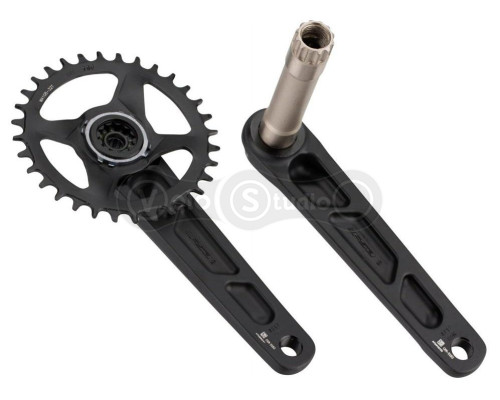 Комплект шатунов FSA AFTERBURNER MEGAEXO, 170мм, 32т, черные