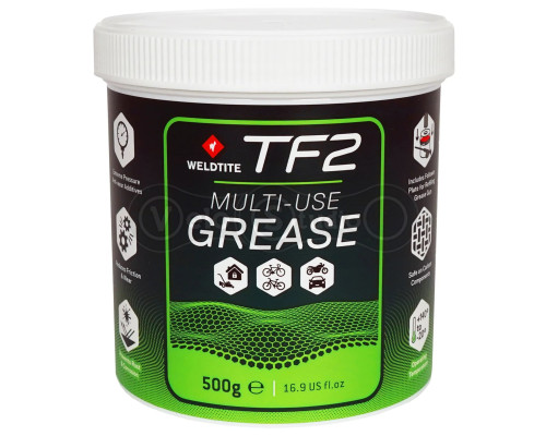 Смазка для подшипников Weldtite 03138 TF2 MULTI-USE GREASE, синтетическая, 500 грамм