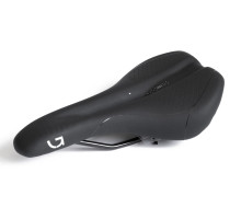Седло Green Cycle Active Air 270 х 150 мм, стальные рейлы, черное