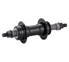 Втулка задн. Quando KT-122R под V-brake 36H 165mm, 6,7 ск. на гайках стальная черная