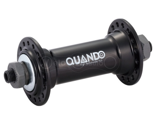 Втулка передняя Quando KT-A15F под V-brake 36H QR 108mm под эксцентрик алюмин черная