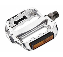 Педали VP VP-469 9/16, BO, BS, Burnished Silver, BS, K-Mark, #8 ED Black Axle