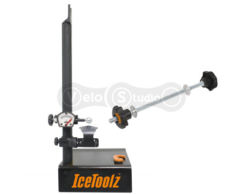 Станок Ice Toolz E129T для спицовки колёс с адаптером E127T под полые оси