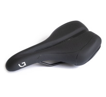 Сідло Green Cycle Active Air 280 х 177 мм, сталеві рейли, чорне