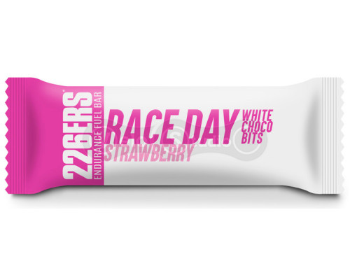Батончик 226ERS Race Day Choco bits Energy білий шоколад/полуниця 40г