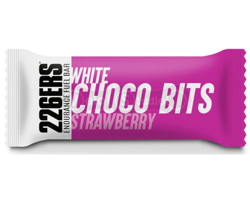 Батончик 226ERS Endurance Fuel Choco bits Energy белый шоколад/клубника 60г