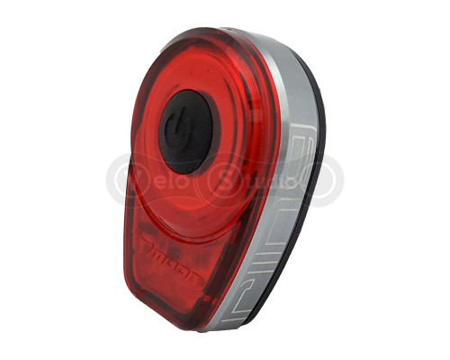 Мигалка задня Moon Ring 50 люмен, алюмінієвий корпус, сіра